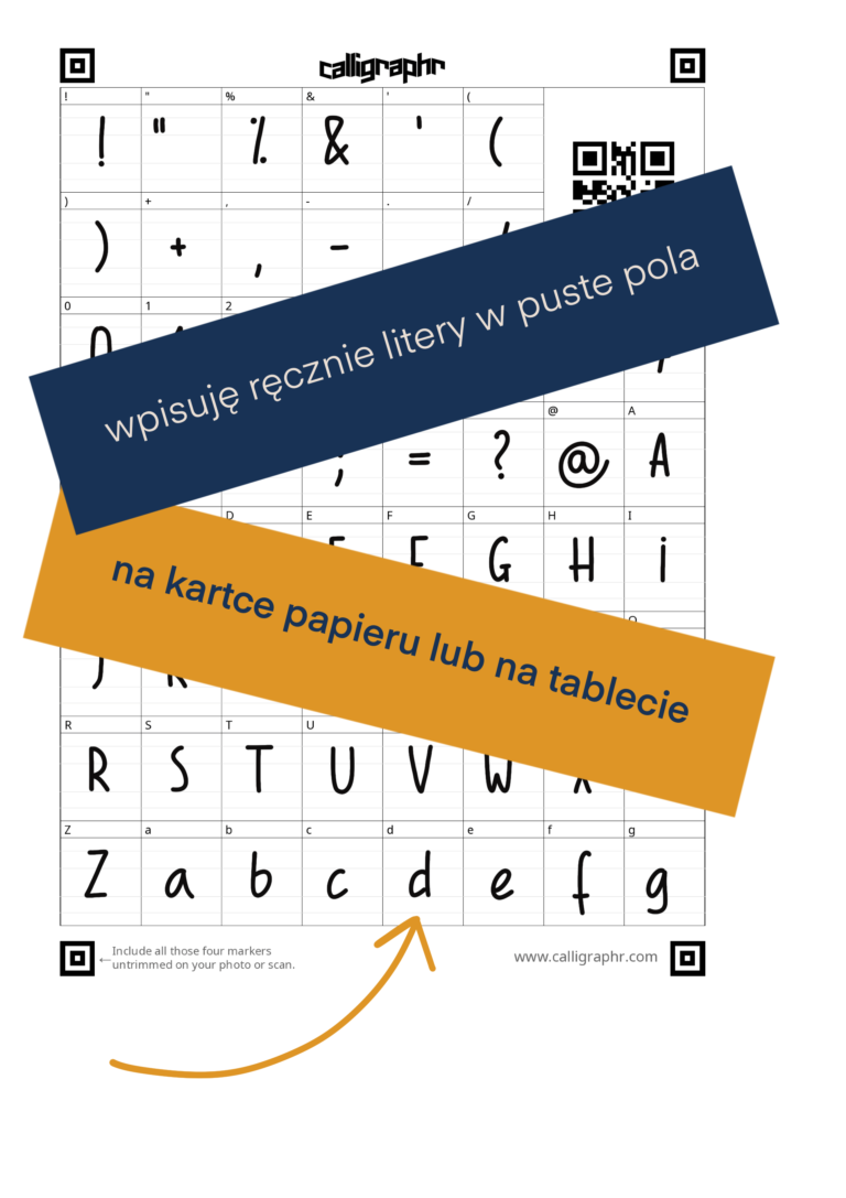Jak własnoręcznie stworzyć swój font - joannacelusta.pl